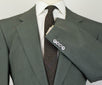 Drop 5 Wool-Silk Blend 2 Button Suit - Green