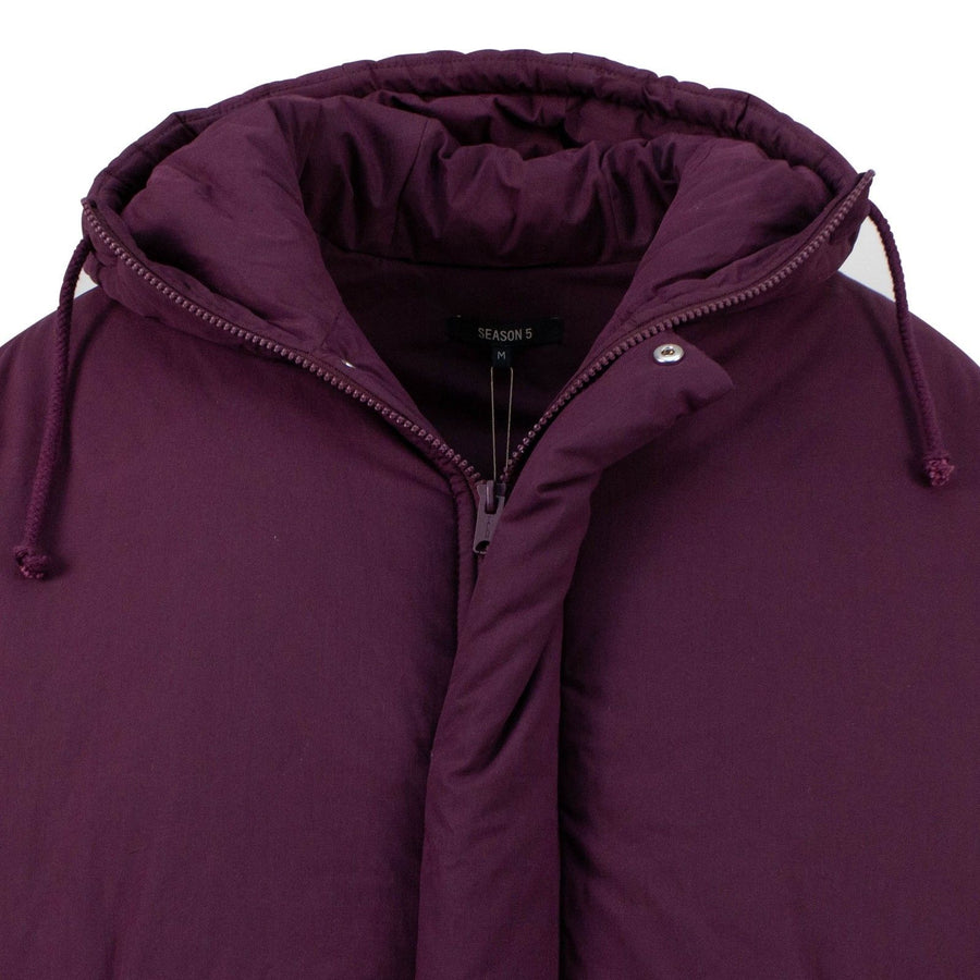 Season 5 Burgundy 'Oxblood' Short Puffer Coat - Burgundy