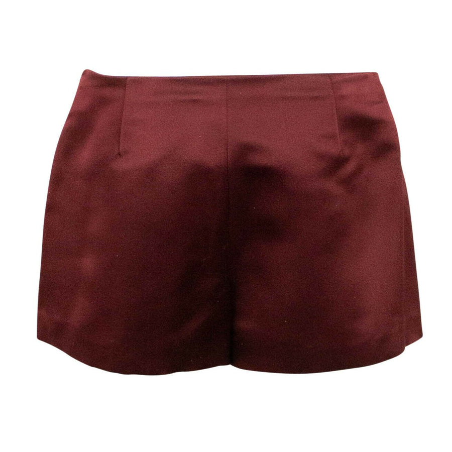 Silk Shorts - Burgundy