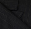 Striped Wool Double Breasted Suit - Gray