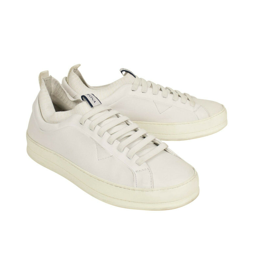 Z ZEGNA Leather 'Iacopo' Sneaker - White