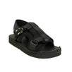 Neoprene Oblique Sandal - Black