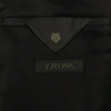 Z ZEGNA  Wool Two Button Tuxedo Suit - Black