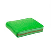 Leather Number Embossed Small Wallet - Green