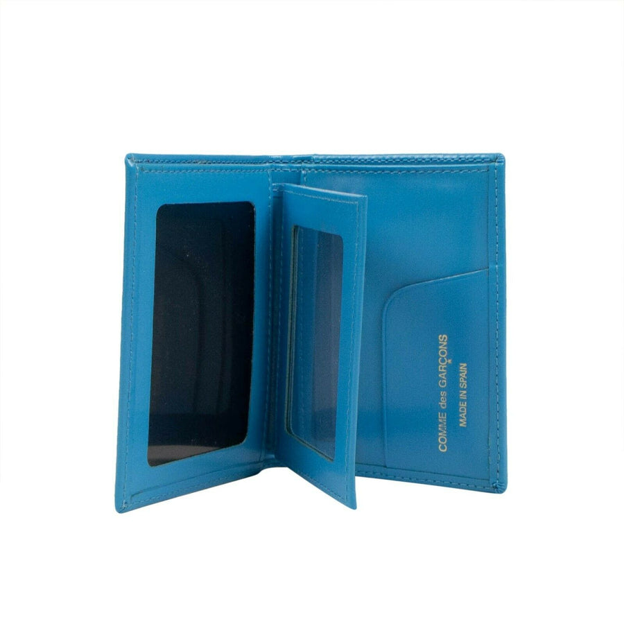 Leather Cardholder Wallet - Blue