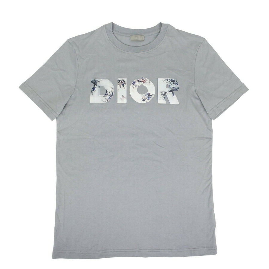 CHRISTIAN DIOR x DANIEL ARSHAM Cotton Printed Logo T-Shirt - Gray