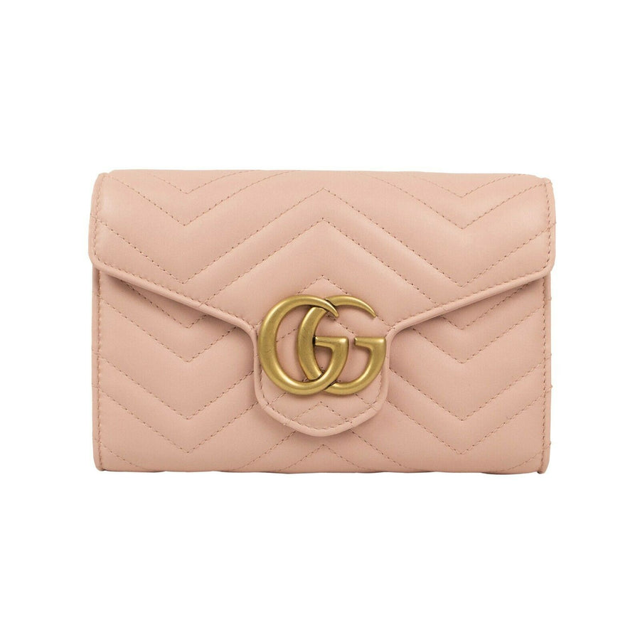 Quilted GG Marmont Matelasse Leather Mini Shoulder Bag - Pink