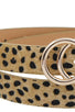 Stylish Leopard Fur Belt