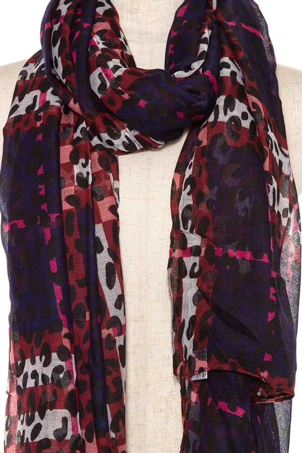 Animal print scarf