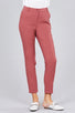 Ladies fashion plus size seam side pocket classic long pants