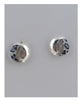 Stud earrings w/rhinestones