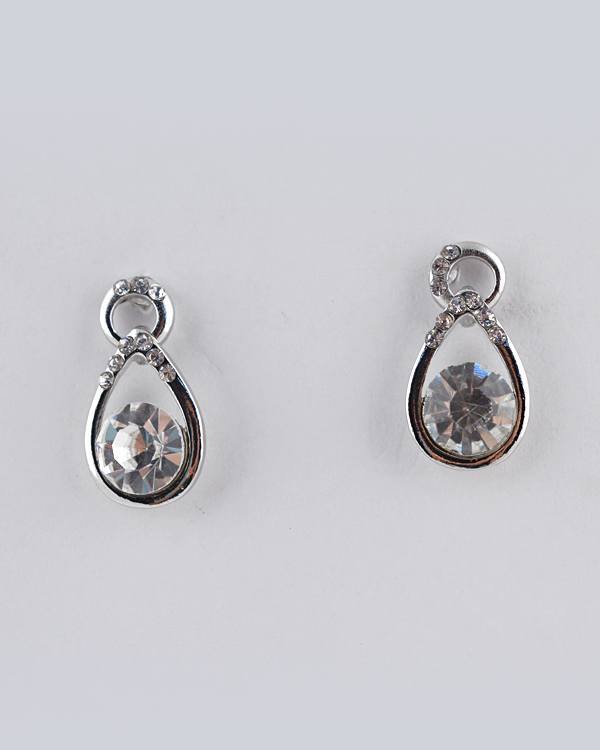 Crystal Accent Teardrop Earring