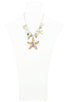 Oversize starfish station necklace set