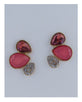 Faux stone earrings