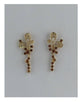 Butterfly linear stud drop earrings