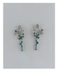 Butterfly linear stud drop earrings