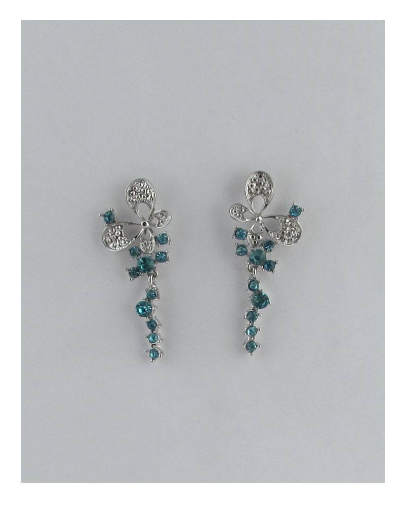 Butterfly linear stud drop earrings