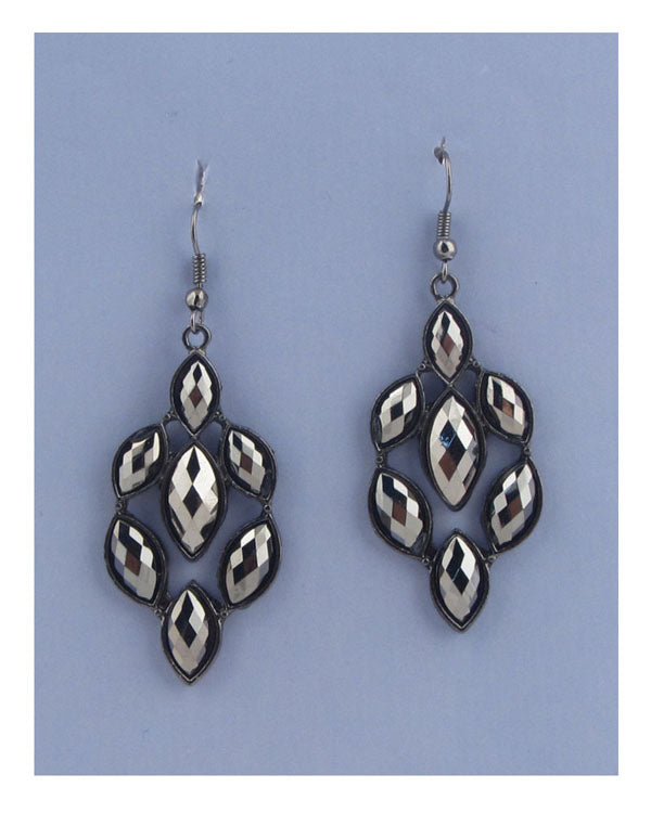 Faux stone drop earring