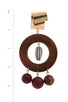 Cut out circle bead drop earring