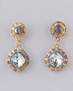 Faux Rhinestone Drop Earrings