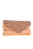 Encrusted rhinestone pave evening clutch bag