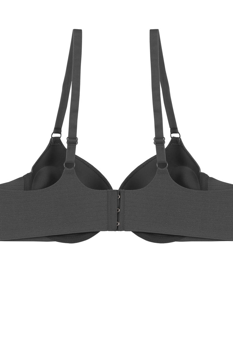 Ladies fashion plunge bra w/underwire