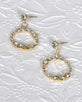 Crystal Inset Rhinestone Studded Circular Drop Earring