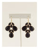 Multi-stone cluster drop hook earrings