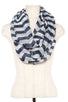 Striped infinity scarf