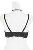 Ladies fashion caged plunge push up bra