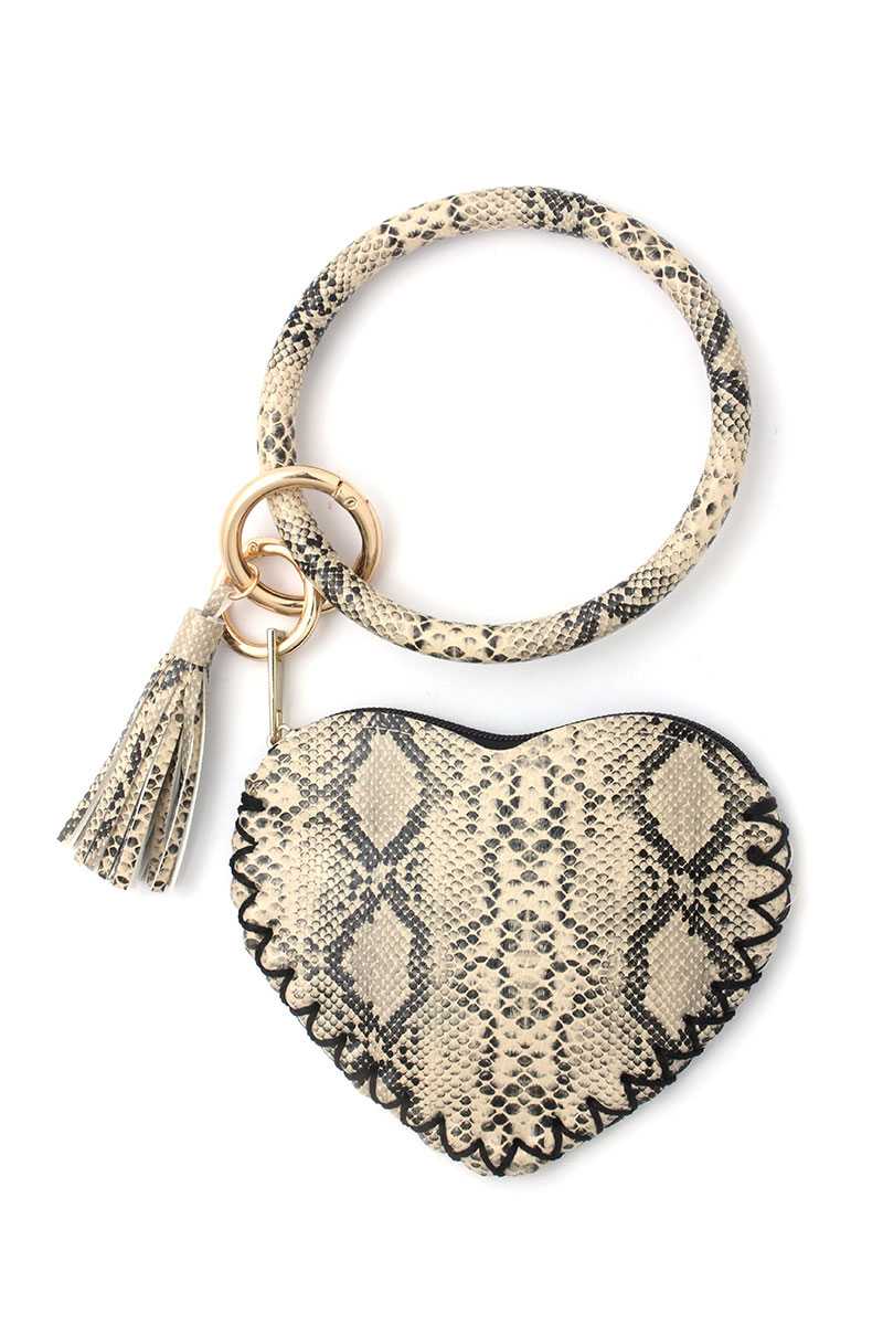 Python Pattern Heart Shape Pouch