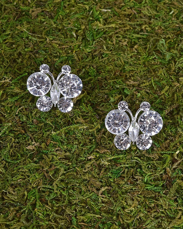 Crystal Studded Butterfly Earrings id.31495