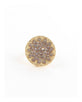 Circle w/ rhinestones adjustable ring