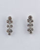 Rhinestone Studded Long Bunch Earrings