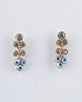 Rhinestone Studded Long Bunch Earrings