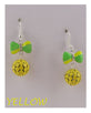 Drop bow earrings