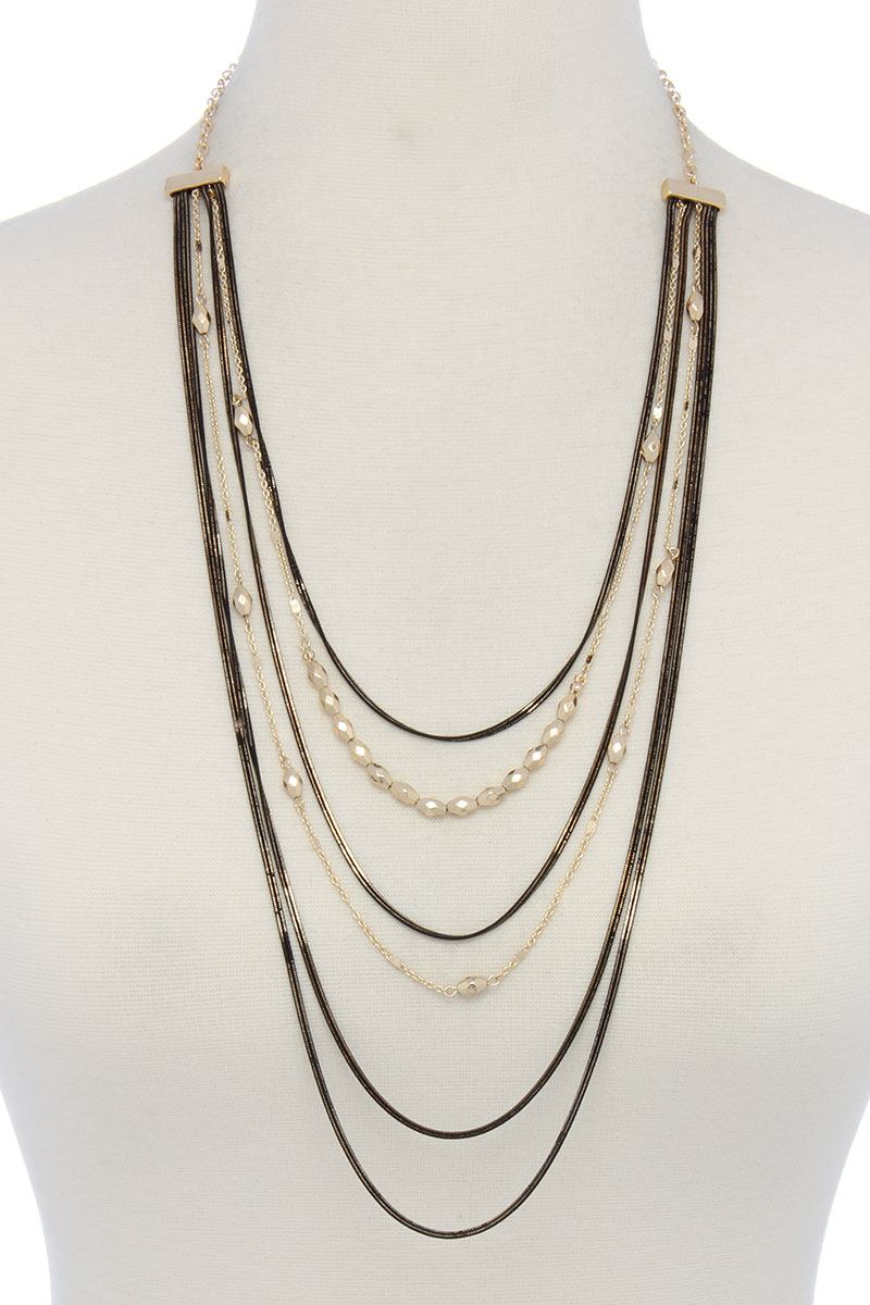 Multi layered necklace