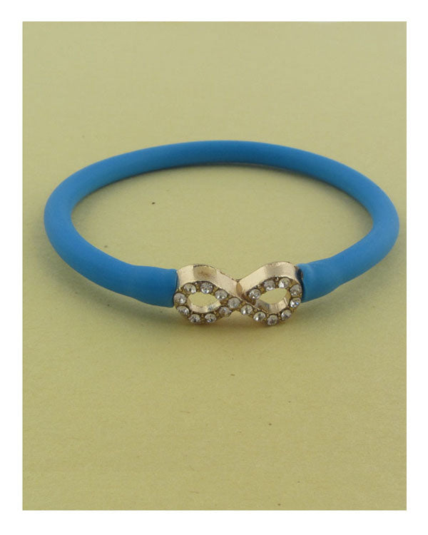 Jelly tube infinity bracelet