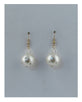 Rhinestone pearl drop dangle earrings