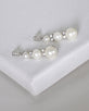 Pearl and Stone Studded Drop Earrings