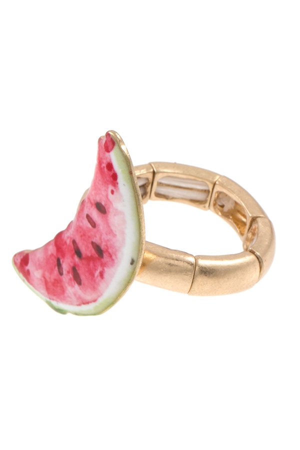 Watermelon slice stretch ring