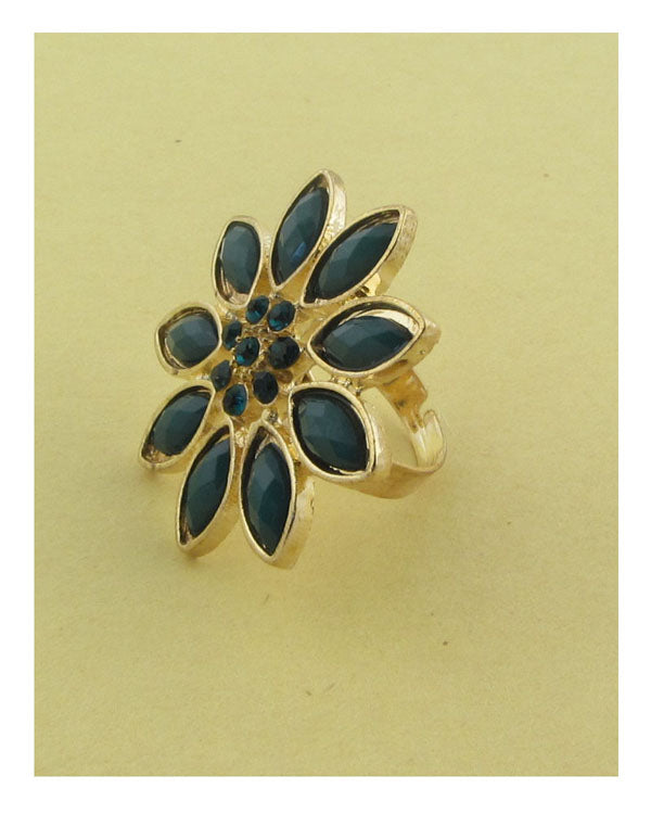 Flower adjustable ring