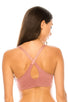 Ladies racer back sports bra w/o underwire