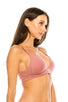 Ladies racer back sports bra w/o underwire