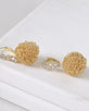 Crystal Studded Metallic Ball Drop Earrings id.31572