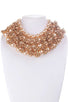 Pearl And Metallic Beads Chunky Necklace