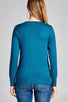 Ladies fashion long sleeve vneck classic sweater