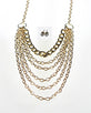 Multiple Strand Rolo Chain Necklace