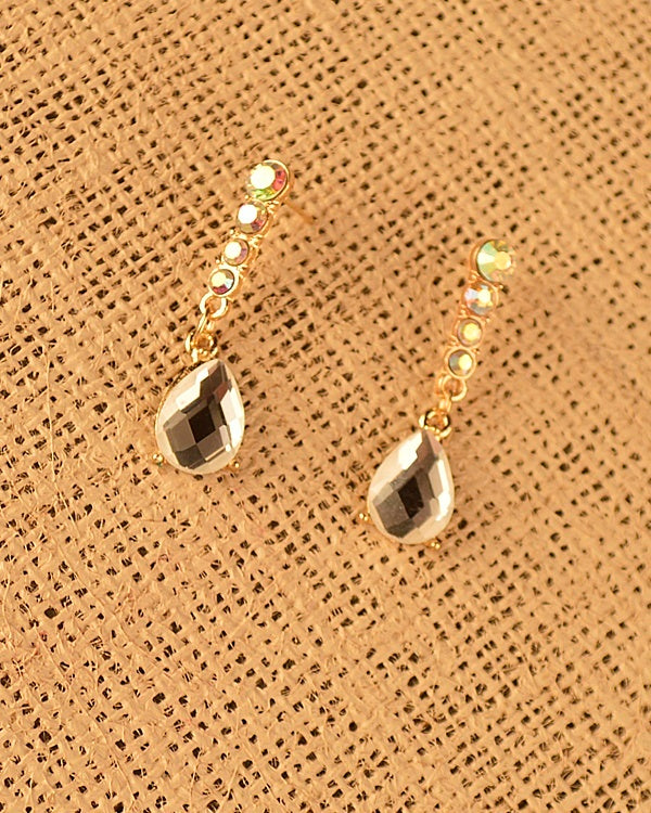 Crystal Tear Drop Earrings