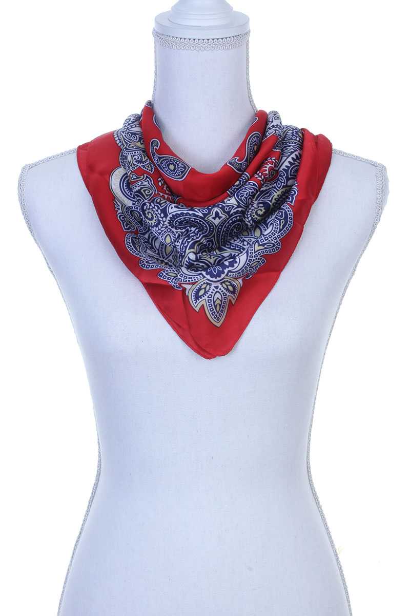 Paisley pattern bandanna scarf